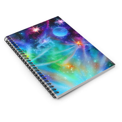 Galactic Spiral Notebook: Colorful Cosmos at Your Fingertips