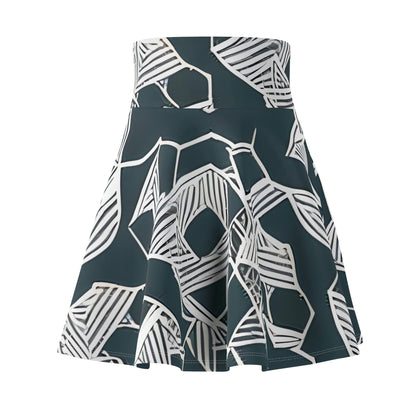 Swirling Sophistication: Our Black and White Skater Skirt is a Must-Have