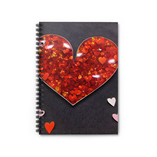 Heartfelt Love Notes: Spiral Notebook for Valentine's Day