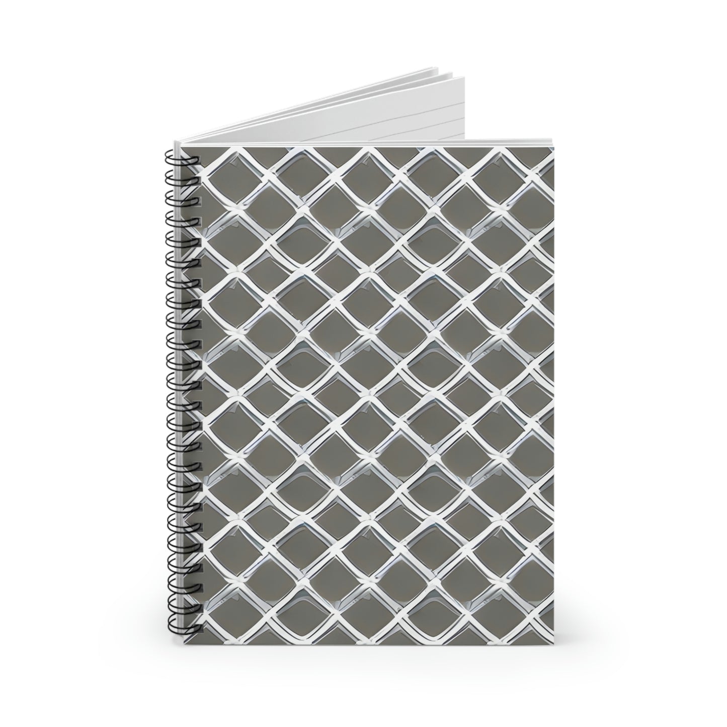 Gray and White Spiral Notebook: A Stylish Addition to Your Stationery!
