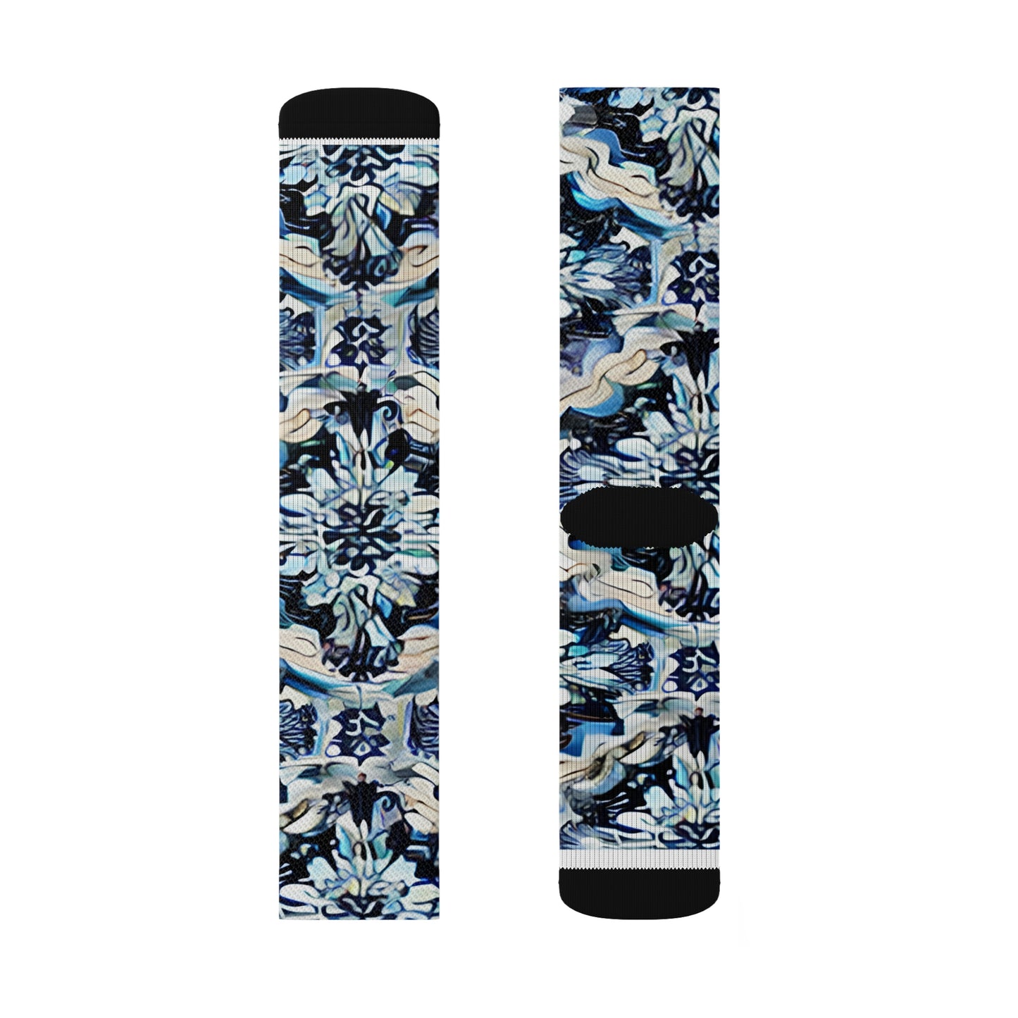 Blue & Black Camo Socks: Legwear That Stands Out