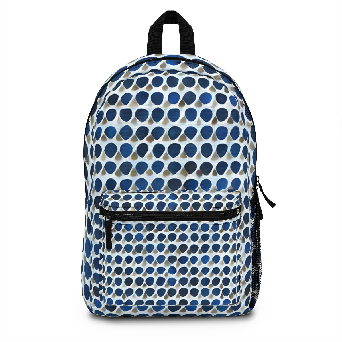 Stylish Blue Polka Dot Backpack - Perfect for Daily Use!