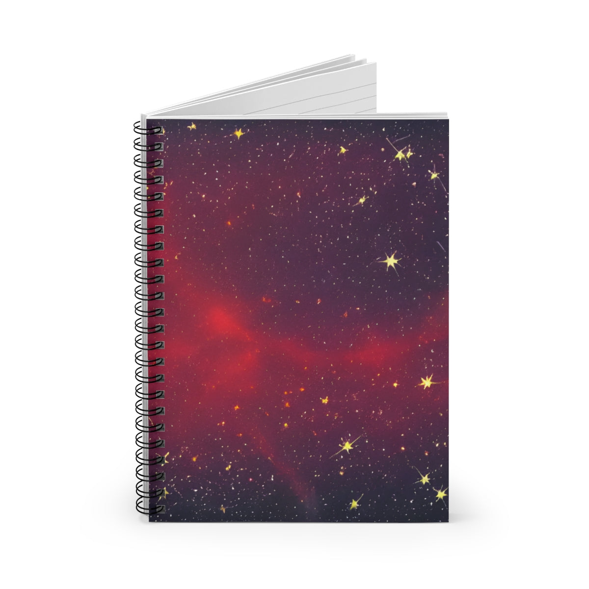 Stellar Red Spiral Notebook: Perfect for Creative Writing