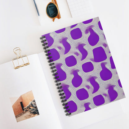 Spiral Notebook: Vibrant Purple with Unique Pattern Design