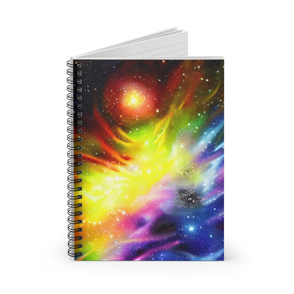 Galactic Dreams: A Colorful Spiral Notebook