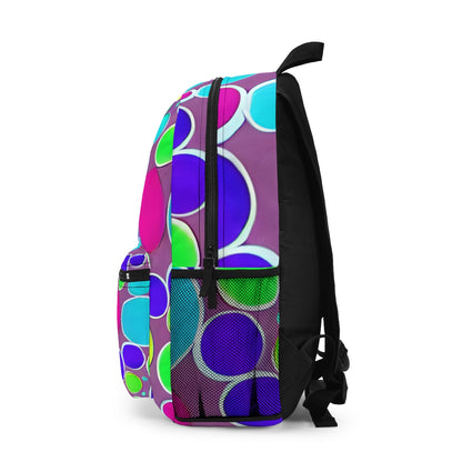 Circle-Patterned Backpack: Brighten Up Your Accessory Collection