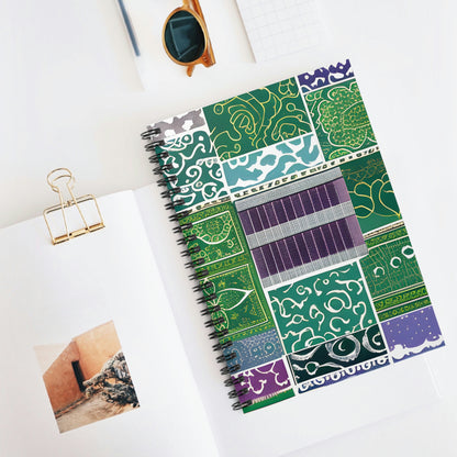 Colorful Spiral Notebook: Add a Pop of Vibrant Blue, Green and Purple to Your Note-Taking!