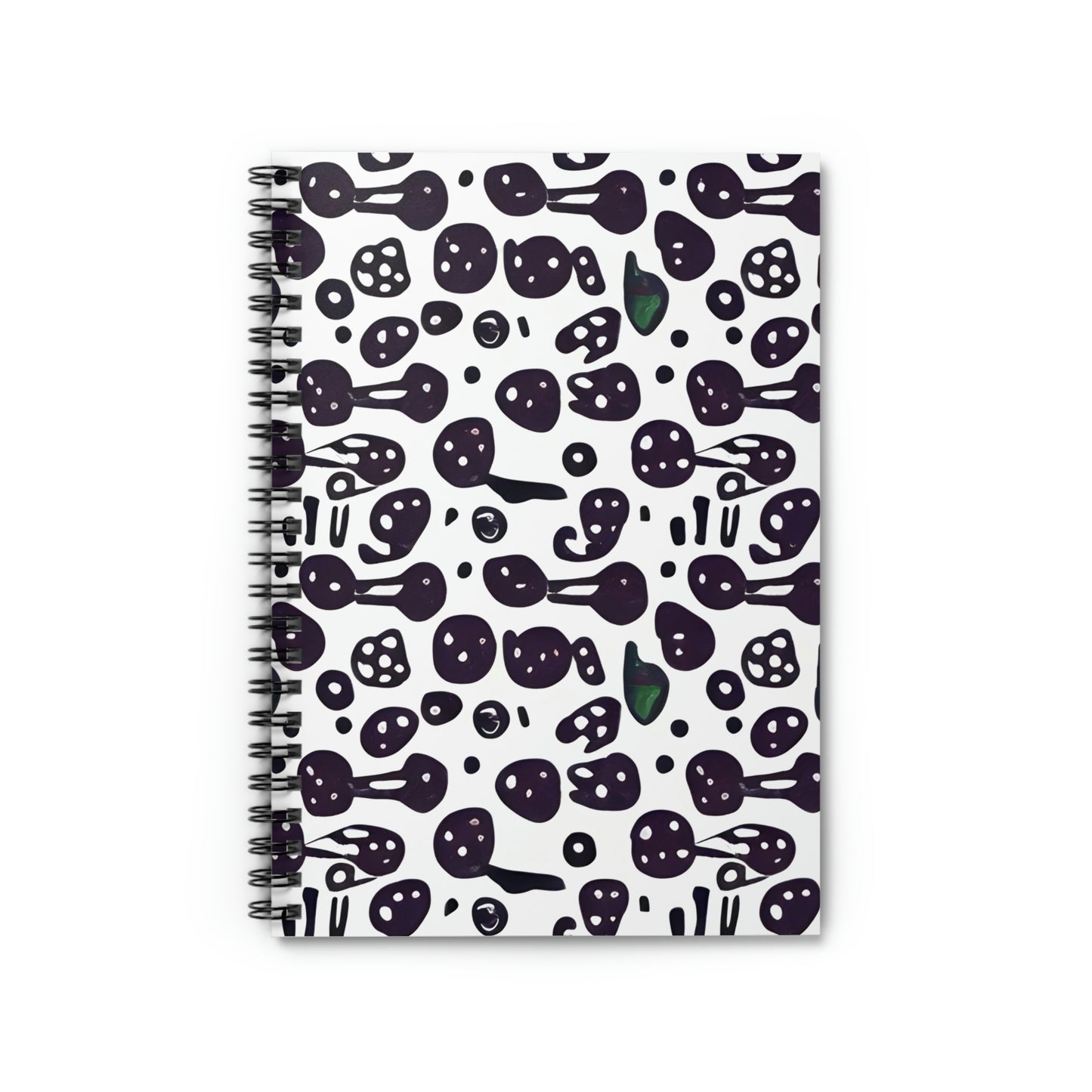 Pattern Perfect: Your Go-To Spiral Notebook in Chic Black and White